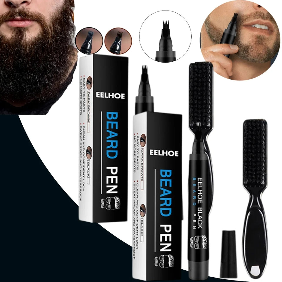 BeardStyle Pro - LAPIZ DE BARBA+ CEPILLO