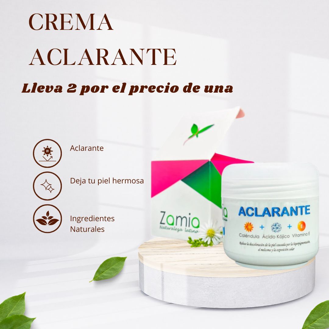 Crema aclarante Zamia 2X1