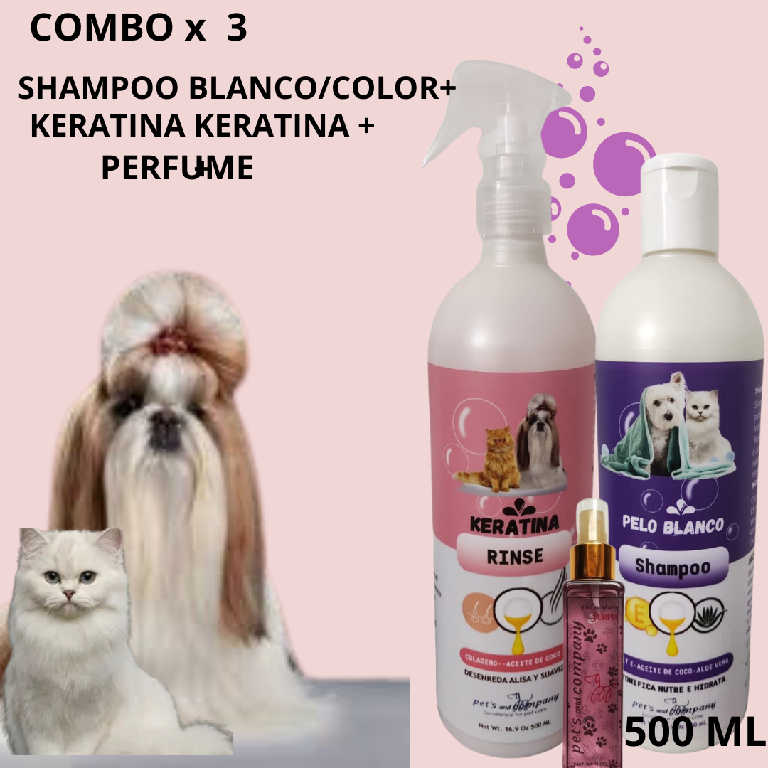 SHAMPOO B/RINSE KERATINA 500 ml/PERFUM