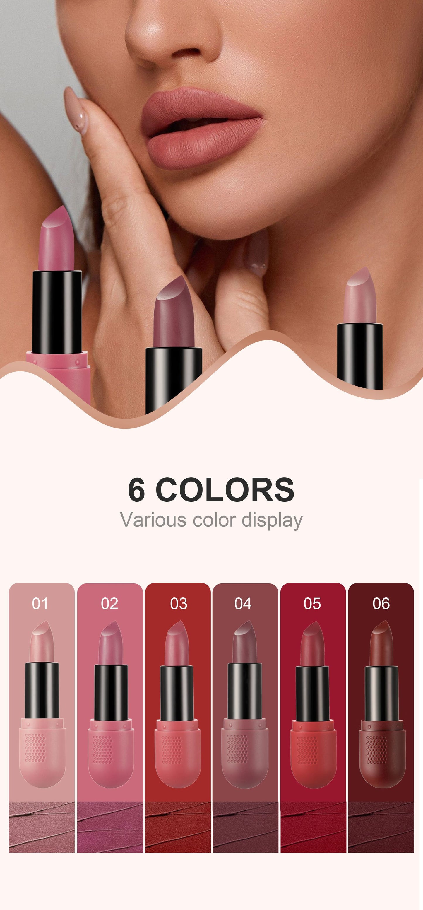 SET x6 UNDS LABIALES MATTE - 1042