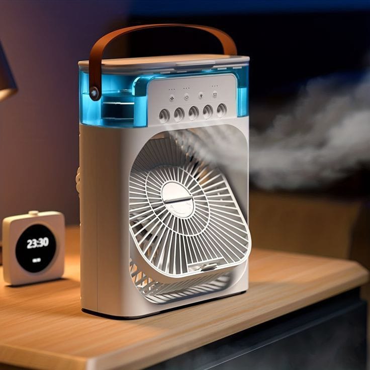 mini ventilador con aire acondicionado